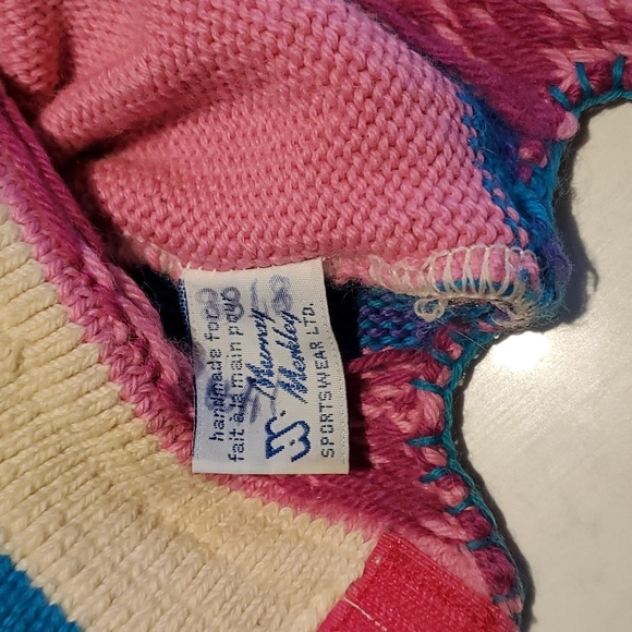 Merkley Headgear Canada Ski Hat Beanie Cap Toque Pink Women's Aztec Adjustable - Picture 4 of 6